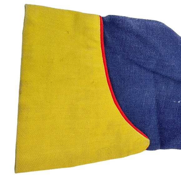 Charles Paddock Vintage Childs Western Shirt Blue Yellow Red Piping Embroidered - Picture 3 of 7